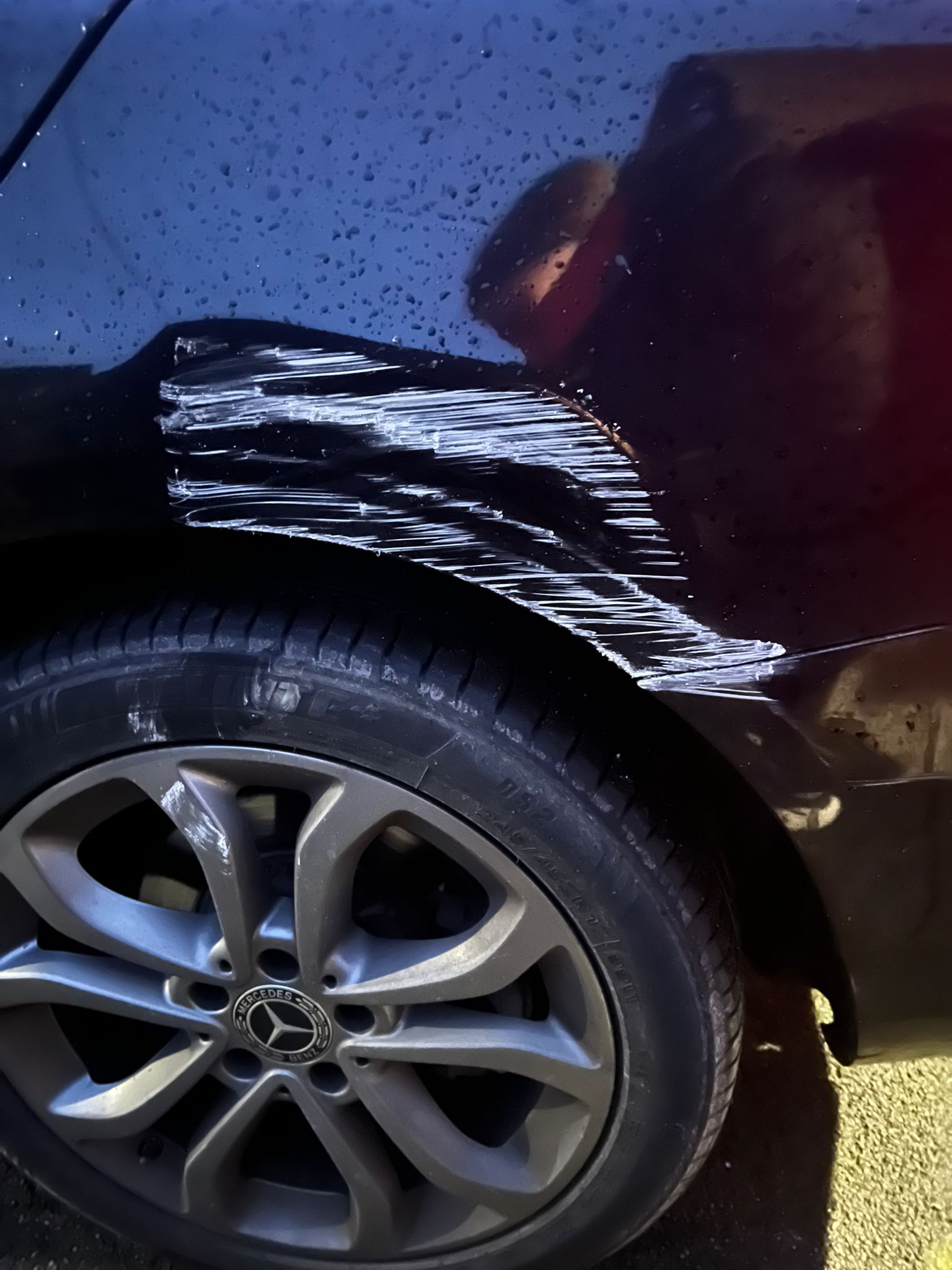 Mercedes Benz – Rear Quarter Panel Repair – by PRC Cosmetic Car Repairs Ltd